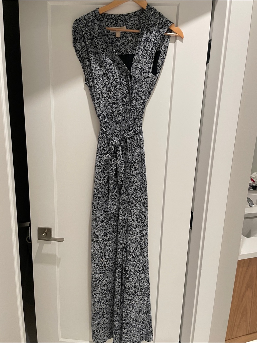 Sleeveless Tie-Waist Floral Jumpsuit